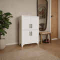 Dulap multifunctional din PAL 62,6x35,8x101 cm, cu 4 usi si 4 compartimente, pentru depozitare