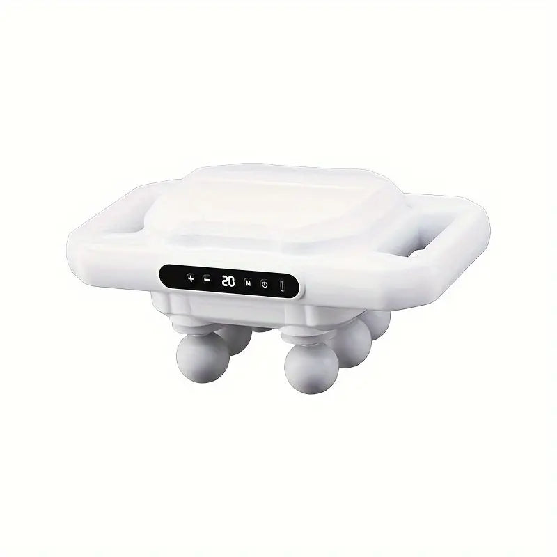 Aparat pentru masaj, Dispozitiv profesional cu 4 capete, 9 viteze reglabile, 19 000 percutii / min, temporizator inteligent, baterie 2000mAh reincarcabila