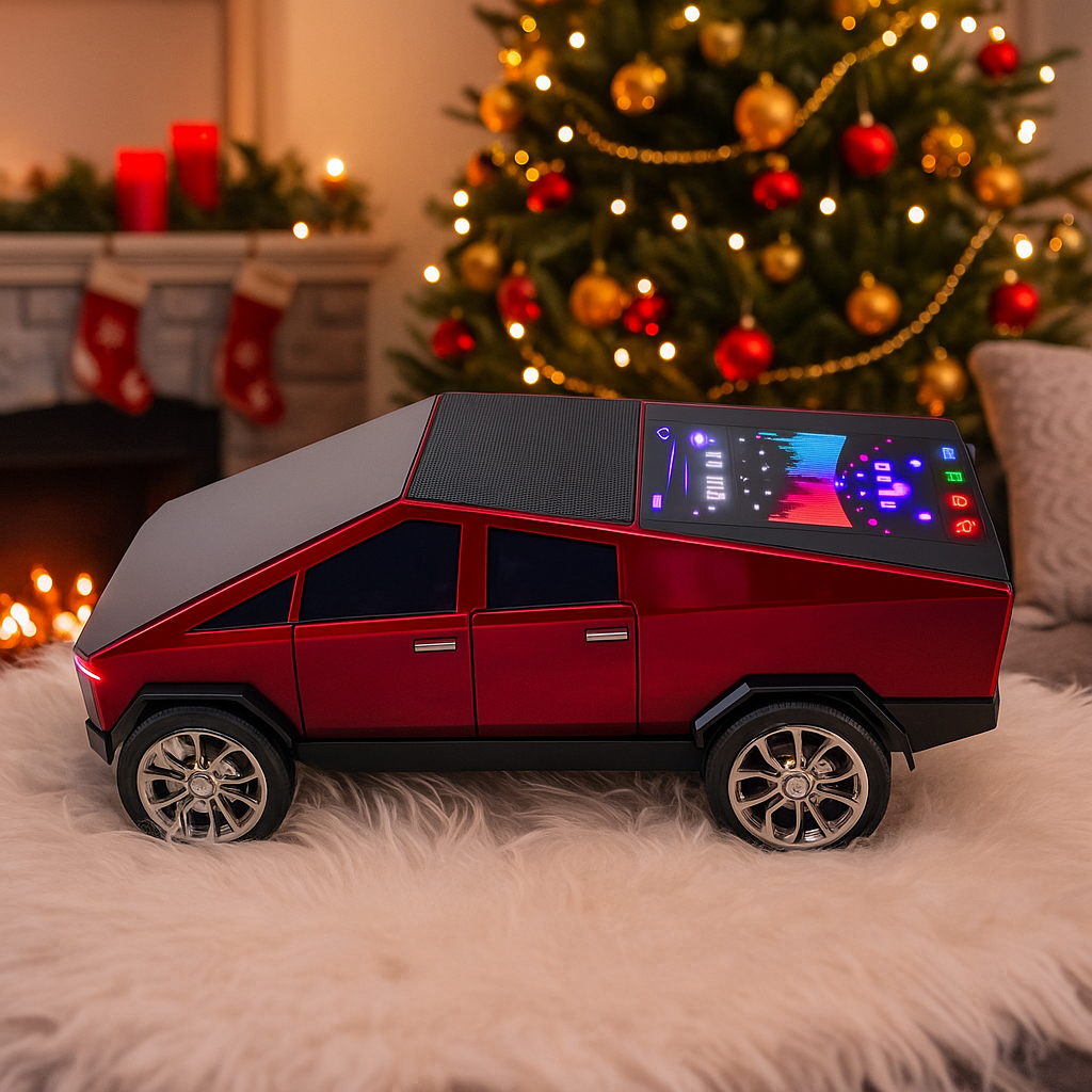 Boxa Portabila Cyber Truck Speaker Wireless TWS cu Sunet 3D si Design Futurist