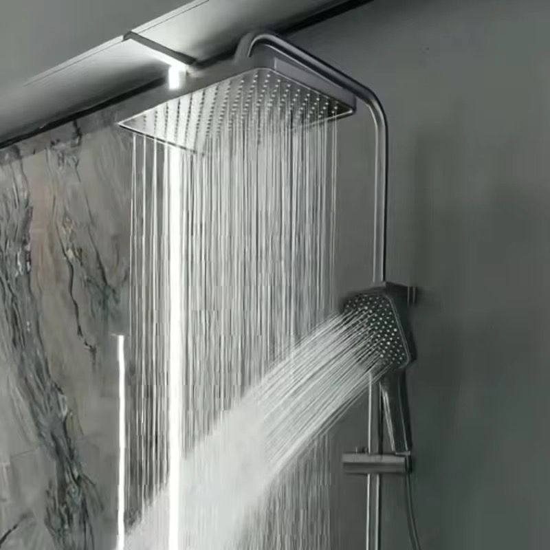 Coloana Dus Smart cu Lumini LED, Afisaj LED, Control Termostatic, 4 Moduri de Pulverizare, Rotatie 360°, Para Dus si Robinet Ascuns, Fara Conectare Electrica