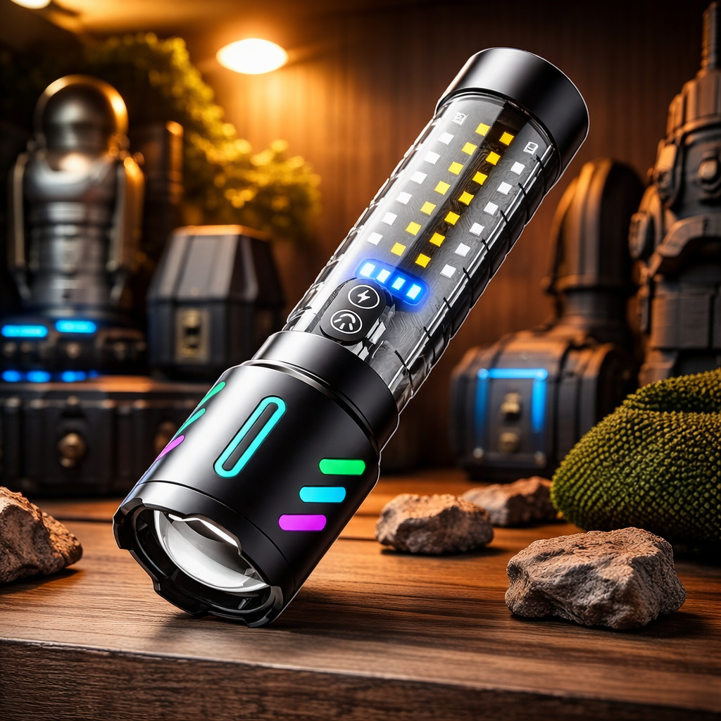 Lanterna LED Profesionala CB 519B Reincarcabila,Metalica, cu Zoom Telescopic, Lumina Puternica peste 500 m, Type-C, Impermeabila