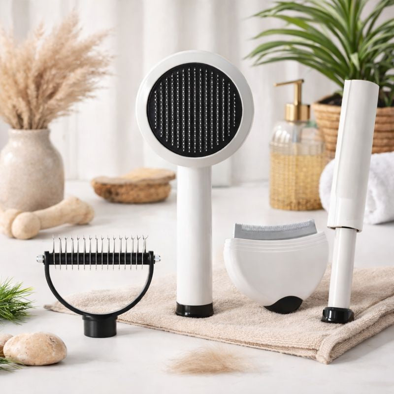 Pieptene profesional 4-in-1 pentru ingrijirea animalelor de companie