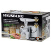 Masina tocat profesionala Hausberg HB-3445, 3200W, 2Kg/min, Impingator legume, Carcasa aluminiu, Motor cupru