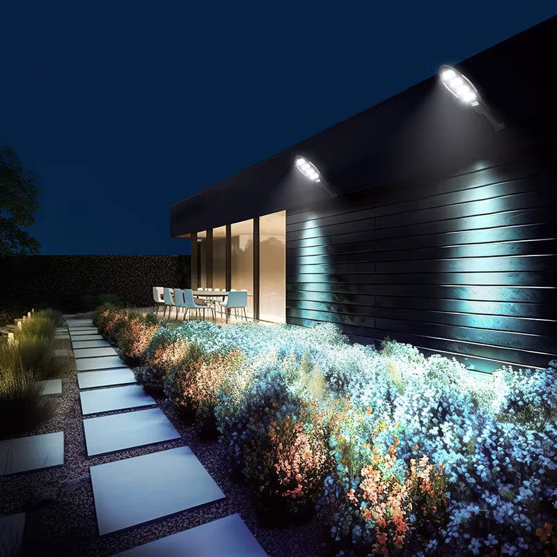 Lampa solară LED Exterior 200 COB cu Senzor de Mișcare, Telecomandă și 3 Moduri – Ultra Luminoasă, Rezistentă la Intemperii, Ideală pentru Curte,  Grădină, Terasă