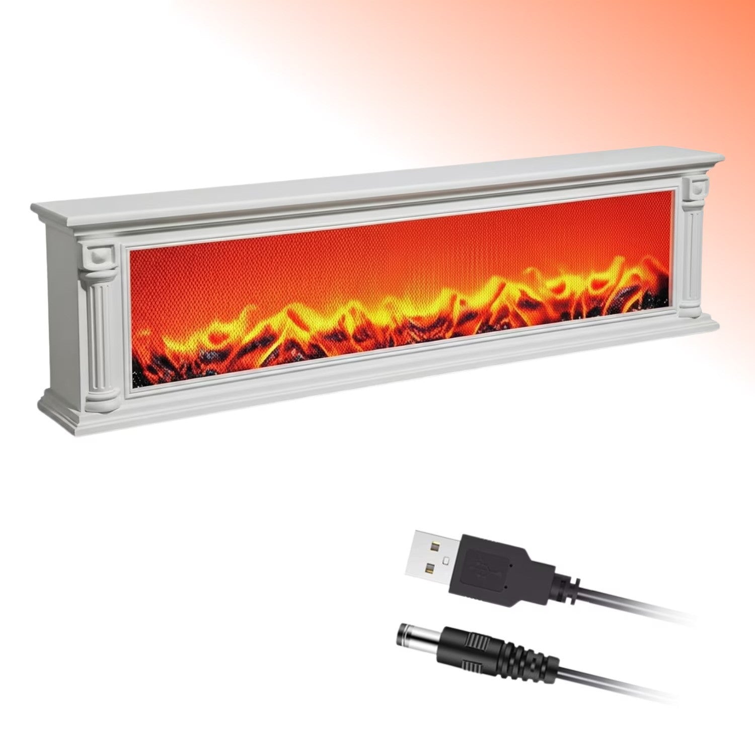 Semineu LED Panoramic 102 cm cu Efect Jar – Decor Elegant pentru Casa si Evenimente