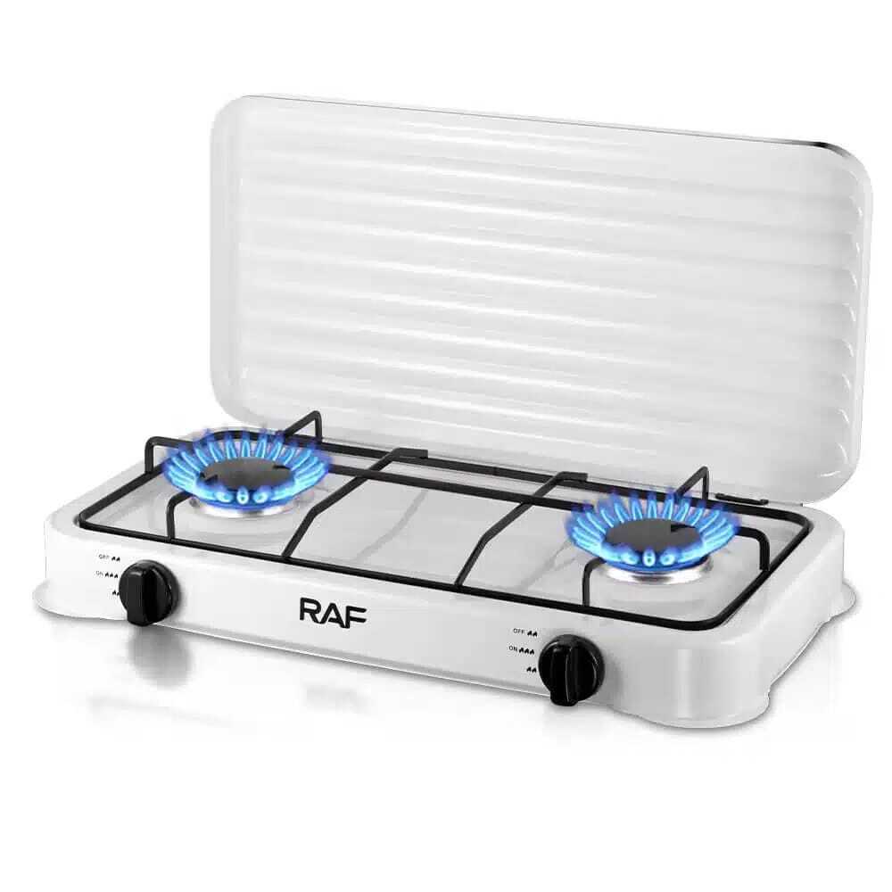 Aragaz portabil RAF cu 2 arzătoare, 530x320x260mm