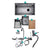 Chiuveta multifunctionala cu 2 cascade cu accesorii incluse, afisaj digital a temperaturii si robinet cascada, culoare negru grafit