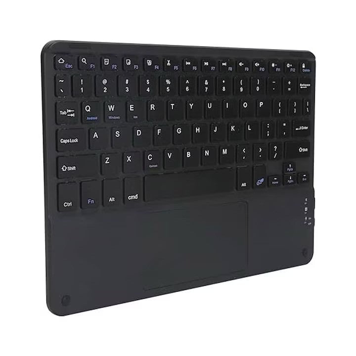 Tastatura Wireless pentru Telefoane si Tablete, Dimensiune 24x17 cm, Ultra-subtire, Fara fir, Negru