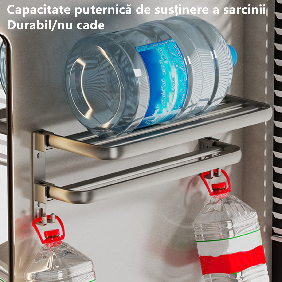 Suport dublu pentru prosoape – pliabil, cu 2 niveluri, din aluminiu și oțel carbon
