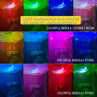Proiector LED  in forma de astronaut cu sunete si lumini, stickere autoadezive, conexiune Bluetooth - imagine 8