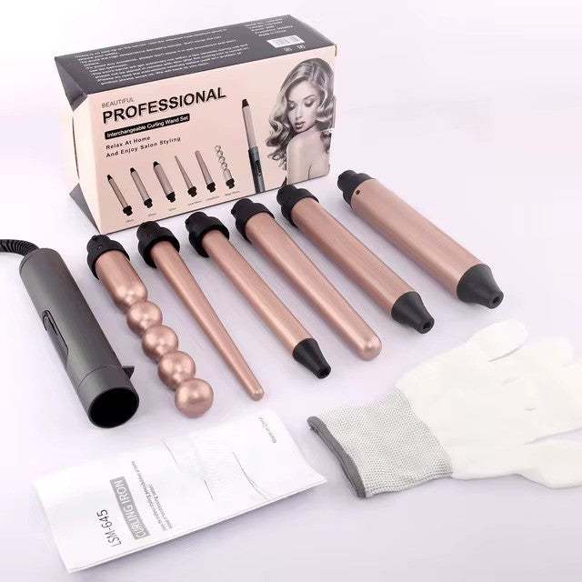 Ondulator automat, incalzire rapida 30s, 6 capete, 16x3.1cm