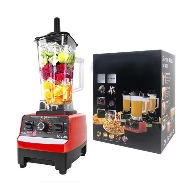 Blender Profesional de bucatarie 2 in 1, 2.5L, motor din cupru, 15 viteze, 4500W