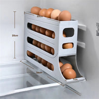 Suport pentru oua cu 4 niveluri, dispenser automat, capacitate 30 oua, pentru frigider 36x7x20cm - imagine 4