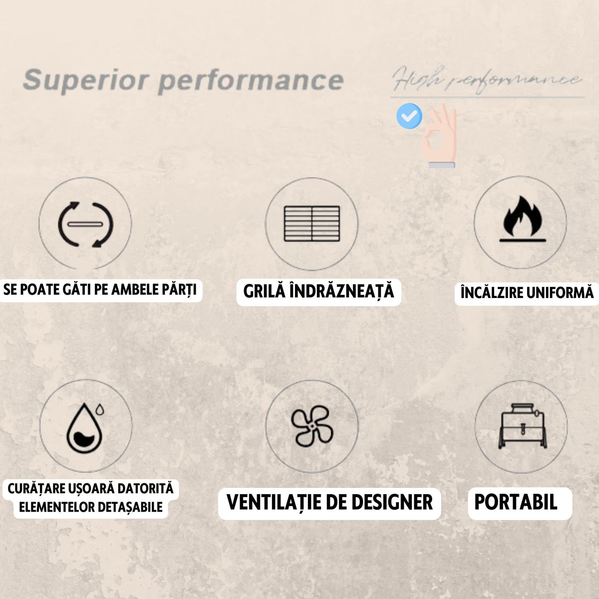 Gratar Portabil, Circular, Metal 38x25x38cm, Negru