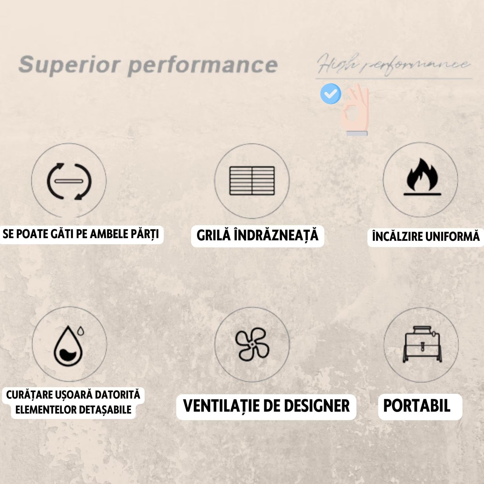 Gratar Portabil, Circular, Metal 38x25x38cm, Negru