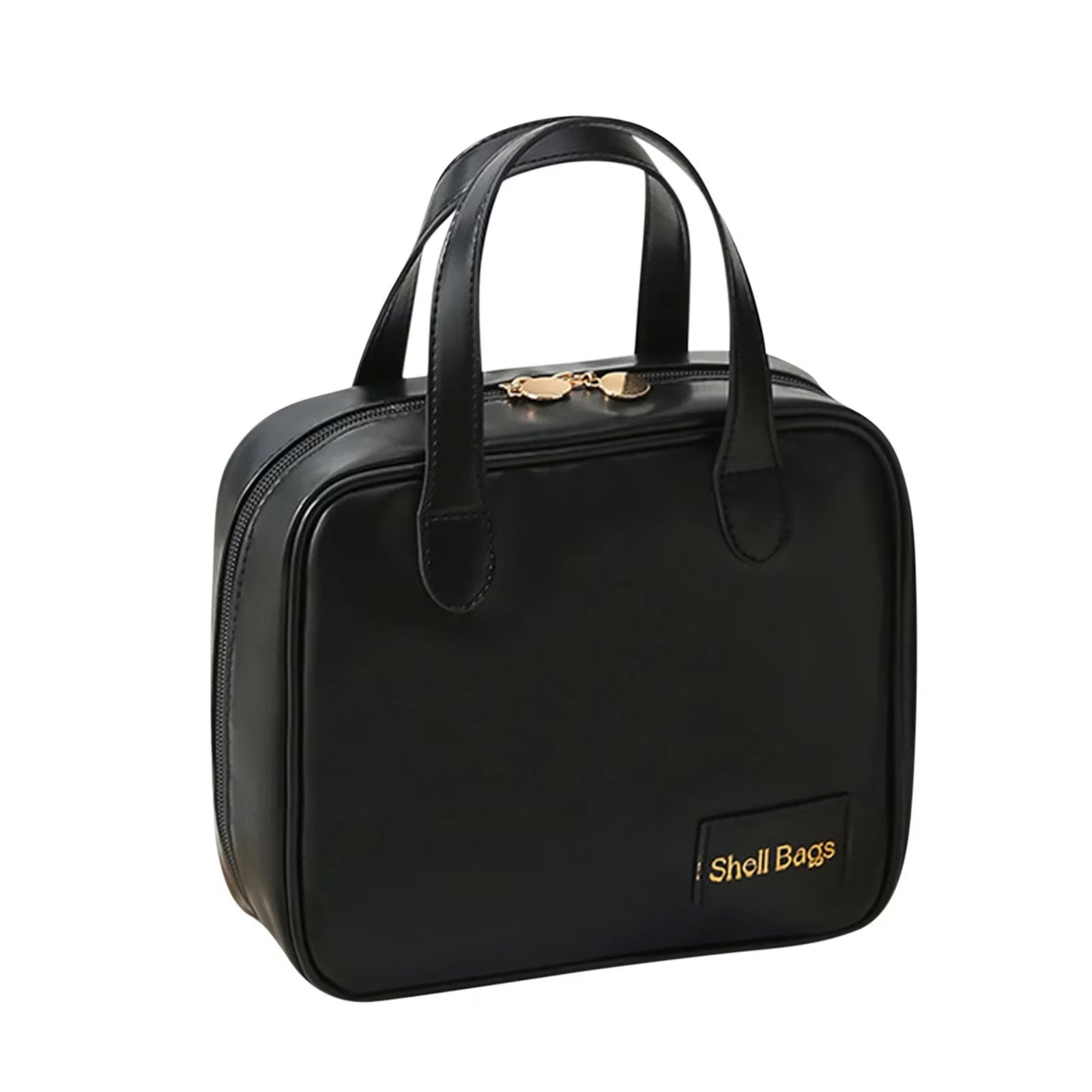 Geanta de Machiaj Portabila din Piele Ecologica, 21x19x8cm