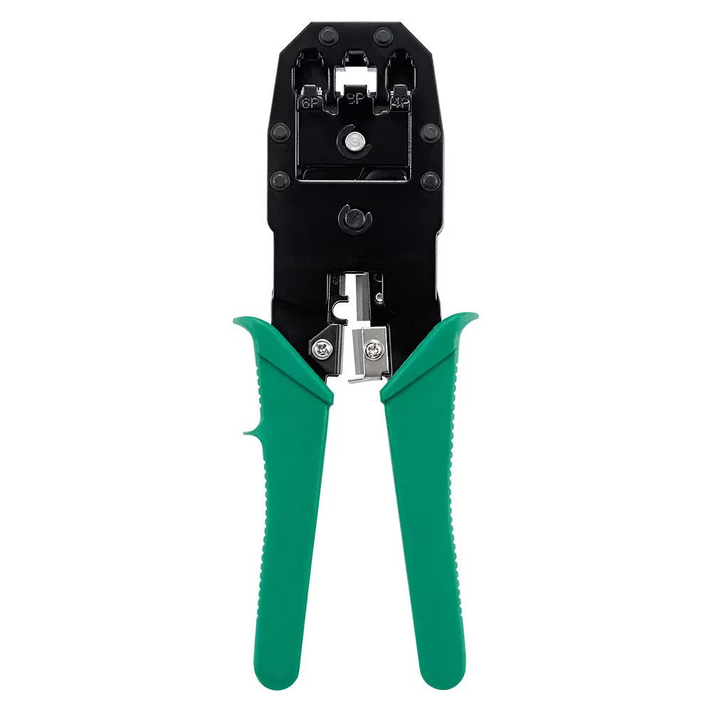 Cleste profesional pentru sertizat mufe RJ45, RJ12, RJ11 – 195 mm