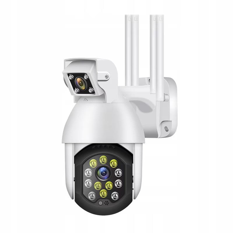 Camera de supravechere PTZ, camera Duala ,Lumina Infrarosie 40m, Iluminare LED, Control Miscare Vertical + Orizontal, Difuzor Audio si Microfon, Detectarea Miscarii, ONVIF, Cloud, MicroSD
