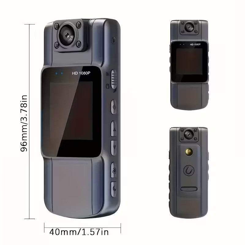 Camera corporala Cam HD cu lentila rotativa,WiFi, Vedere Nocturna IR si Autonomie 7 Ore