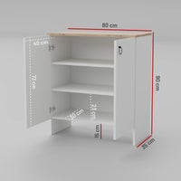 Comoda Depozitare Mobilier Alb Dulap Multiplu Organizare Casa - detaliu produs