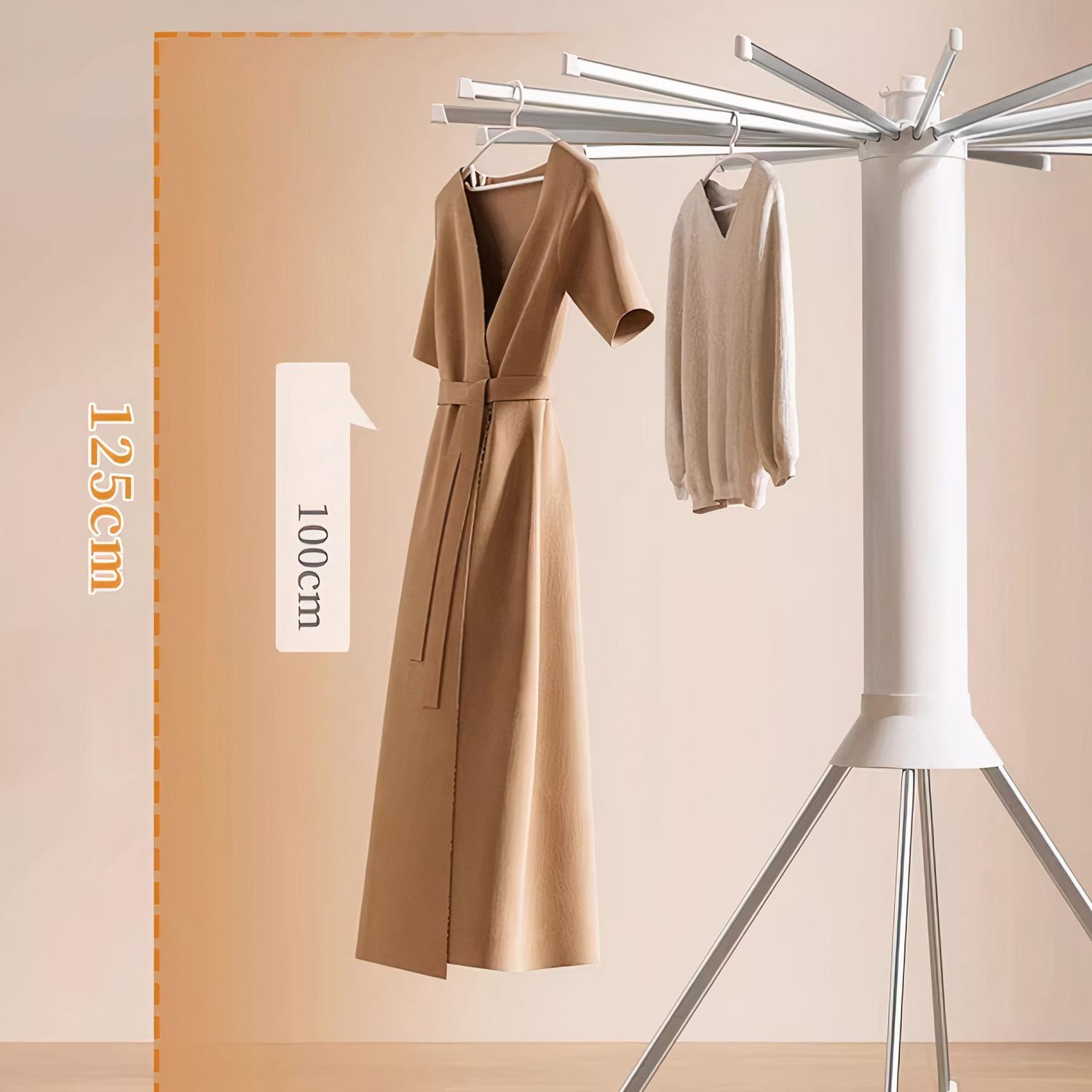 Uscator de rufe tip trepied, pliabil si compact, cu 16 brate rotative, pentru interior si exterior, 125cm