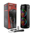 Boxa portabila Wireless ZQS 6212 30W LED, telecomanda, microfon