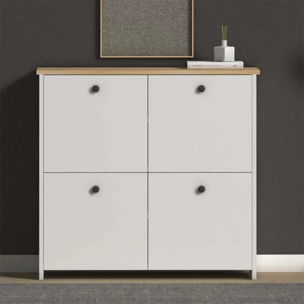 Dulap multifunctional Tetra cu 4 usi, 90 x 35 x 90 cm