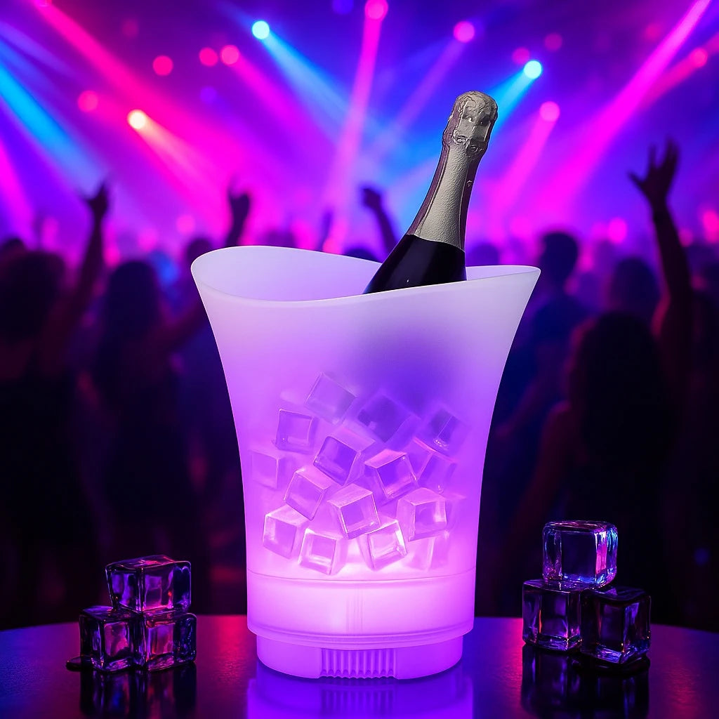 Frapiera LED 7L cu Boxa Bluetooth, Lumina Ambientala Multicolora