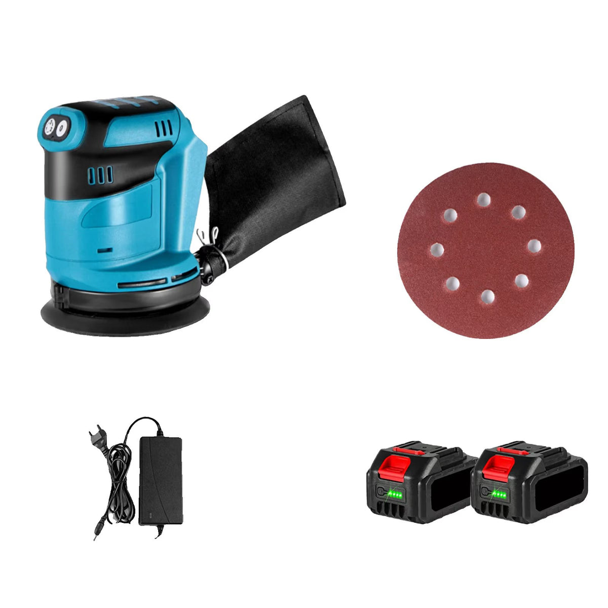 Slefuitor electric cu 2 acumulatori 96V, 3 viteze, 125mm, capacitate baterie 15000mAh