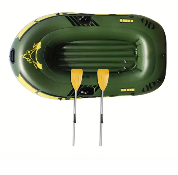Barca gonflabila pentru pescuit, 300kg, 230 X 130 cm, 2 persoane, 2 vasle + pompa
