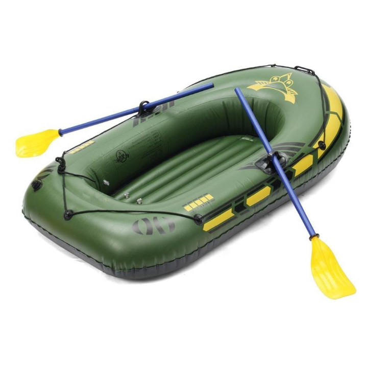 Barca gonflabila pentru pescuit, 300kg, 230 X 130 cm, 2 persoane, 2 vasle + pompa