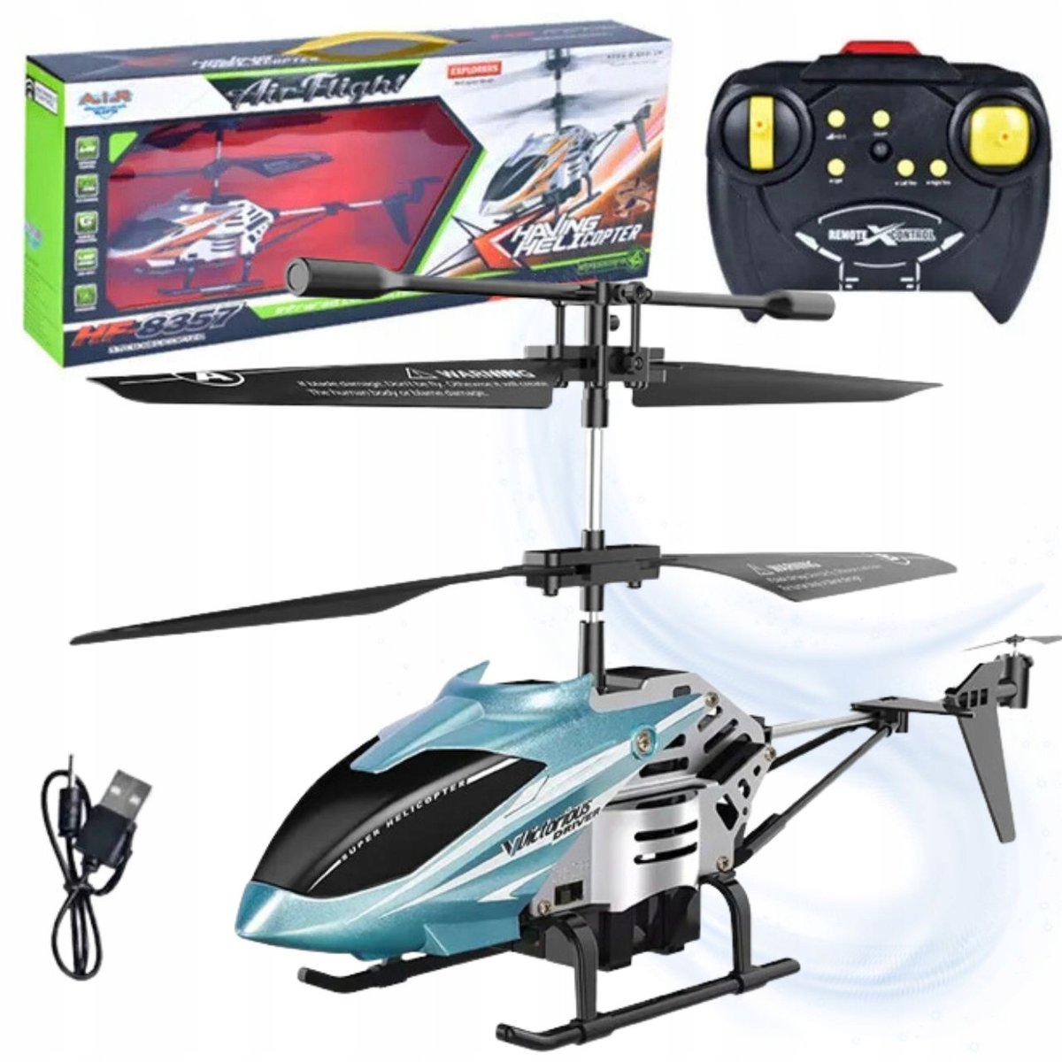 Jucarie Elicopter cu telecomanda pentru copii 30m, 8 minute, 65g, 24x11x4.3 cm