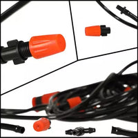 Sistem de Irigatie pentru gazon, gradina si terasa cu perdea de apa din plastic, duze ajustabile, 10m - imagine 8