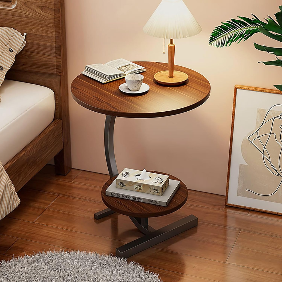 Masuta de cafea pentru living, design nordic, elegant, 62x40cm