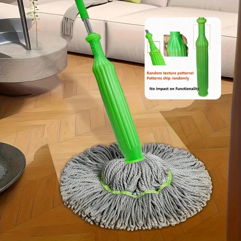 Mop cu stoarcere rapida, rasucire automata, cap din microfibra