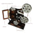 Cutie muzicala retro tip proiector de film, 20x6x16 plastic, maro