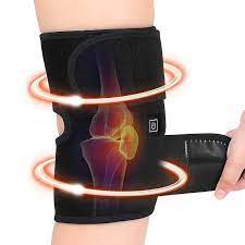Genunchiera protectie cu incalzire, 3 trepte temperatura, CRM, Sport, Protejeaza Articulatia Genunchiului, Elastica, Marime universala, Unisex, Negru