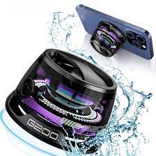 Boxa Portabila Bluetooth Rezistenta la Apa IPX7 cu Magnet, Atasare Magnetica pentru Telefoane & Suprafete Metalice, Sunet Surround 3D, Iluminare RGB, TWS Dual Channel, Negr