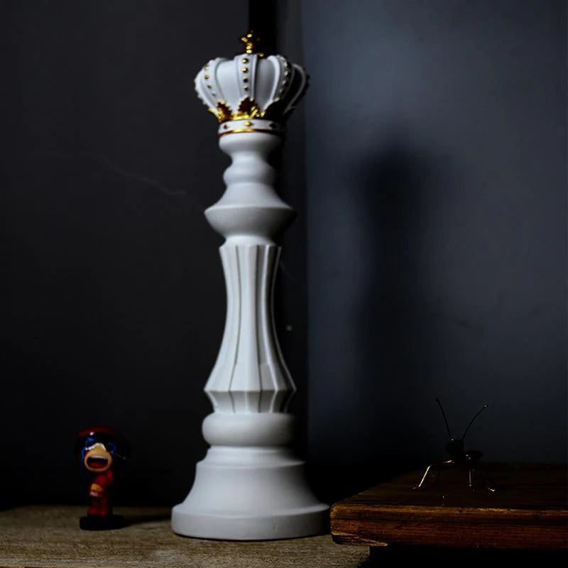 Statuete Sah Premium, Ornamente Regi, Dame, Calareti, Sculpturi Rasina, Decor Casa