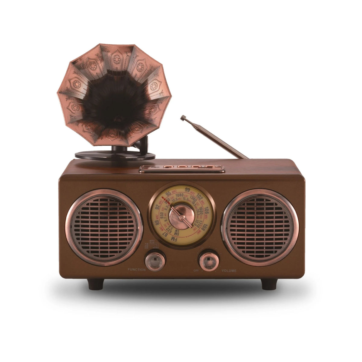 Radio portabil retro NNS NS-802BT cu Bluetooth 5.3 10W USB TF AUX FM AM SW baterie reincarcabila