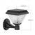Lampa solara de perete, lumina calda si RGB, cu telecomanda, hexagonala, 6w
