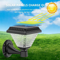 Lampa solara de perete, lumina calda si RGB, cu telecomanda, hexagonala, 6w - imagine 4