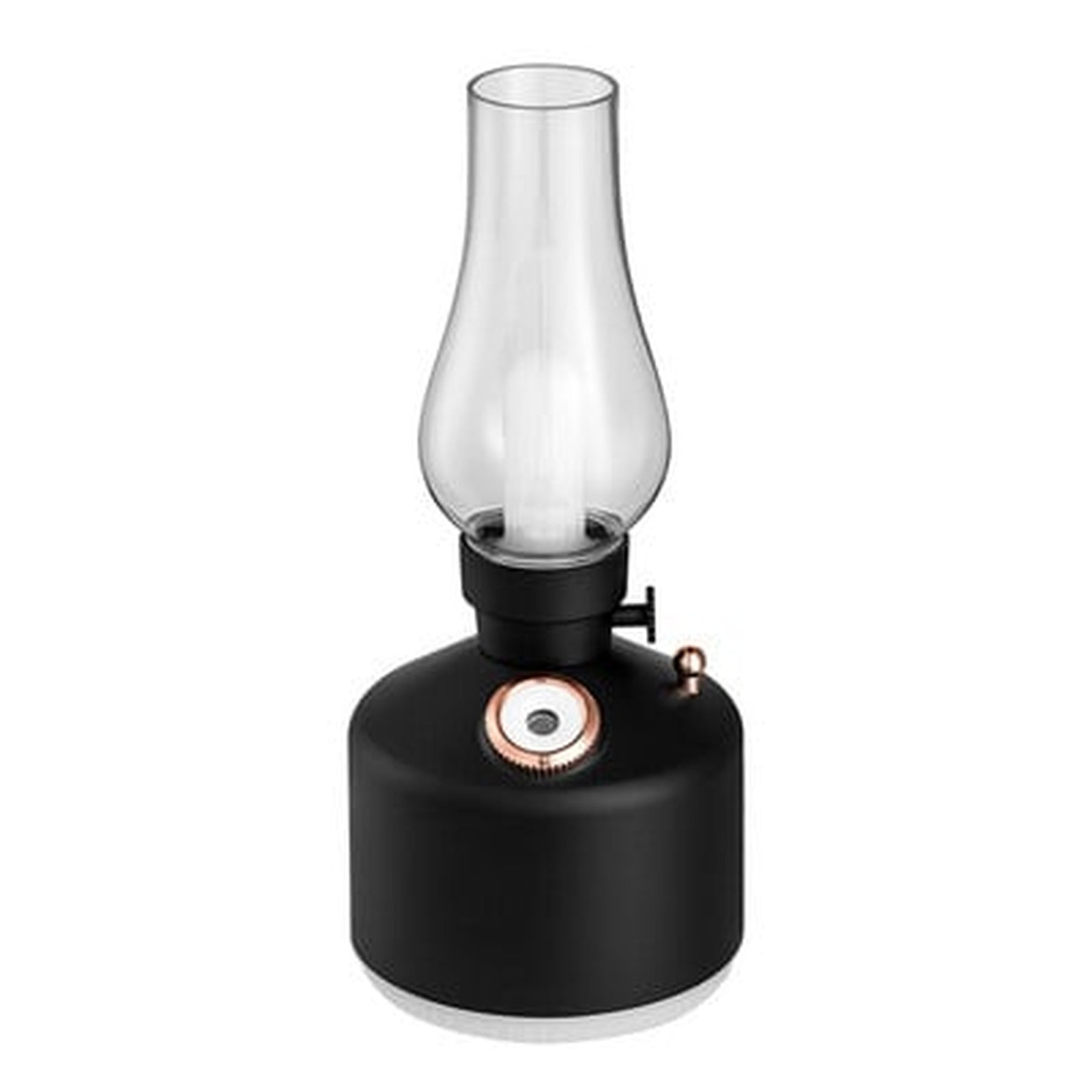 Umidificator Aroma Lampa Vintage cu Efect Flacara si Lumina Ambientala