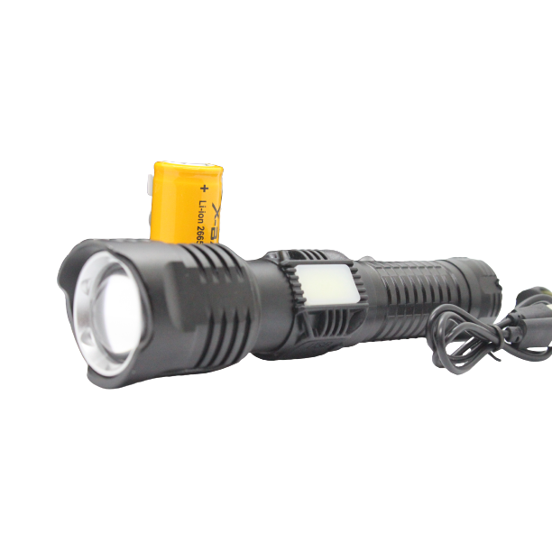 Lanterna profesionala Laser LED 10W 3000 lm, reincarcabila, focalizare Zoom, incarcare la USB, PM10-TG