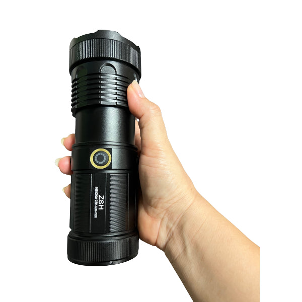 Lanterna profesioana 10W cu laser led si maner, acumulatori 3 x 16500, ZSH-G99-P360