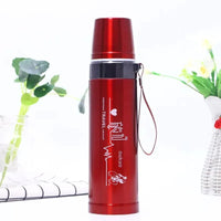 Cana termos 750ml cu perete dublu si capac etans – pentru bauturi calde sau reci - imagine 7