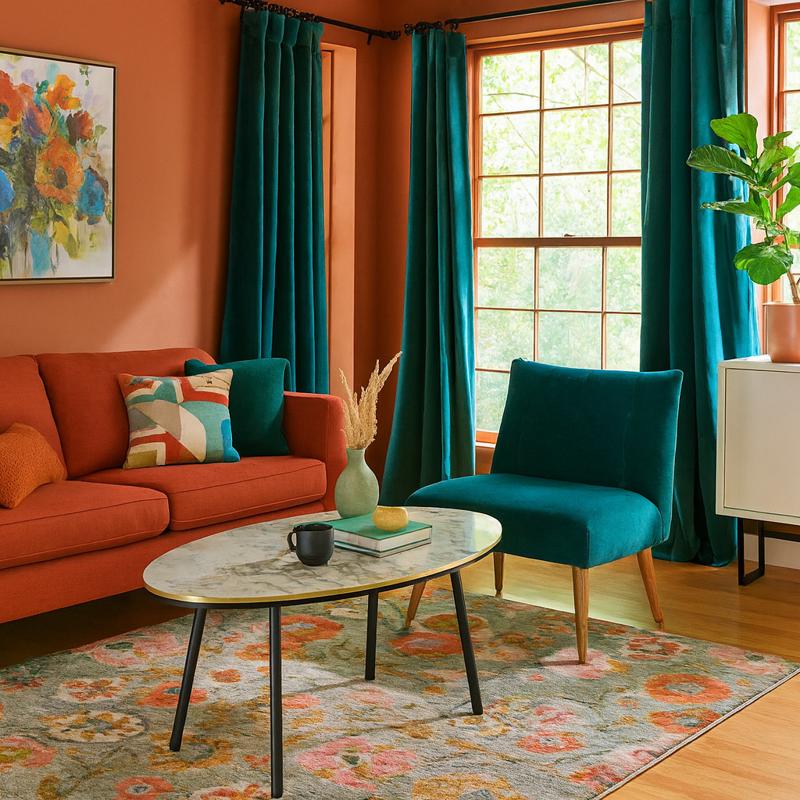 Masa de cafea moderna 90x50x42 cm MDF cu picioare metalice