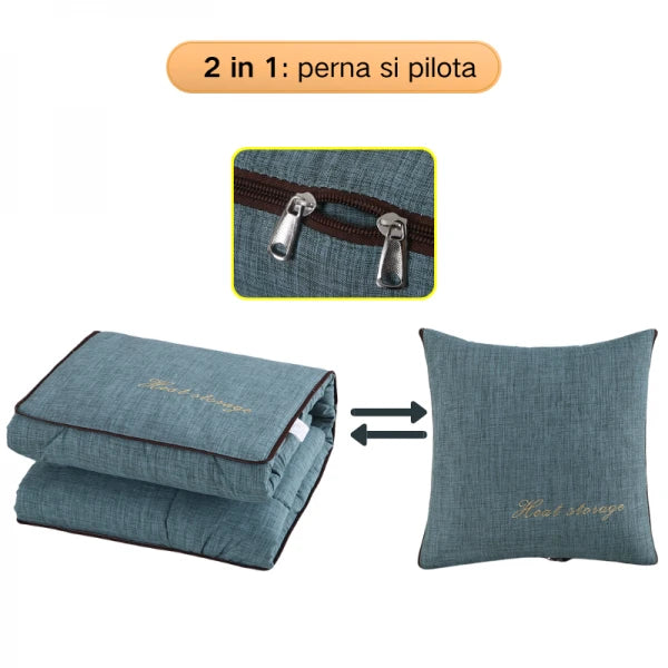 Perna / pilota multifunctionala 2 in 1, 40 x 40 x 10 cm sau 110 x 150 cm