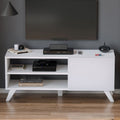 RESIGILAT - Comoda TV Malta, 100 cm, PAL 18 mm, cu usa si rafturi, stil scandinav
