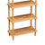 Raft decorativ cu 5 polite  din lemn, design modern, 29x60x137 cm